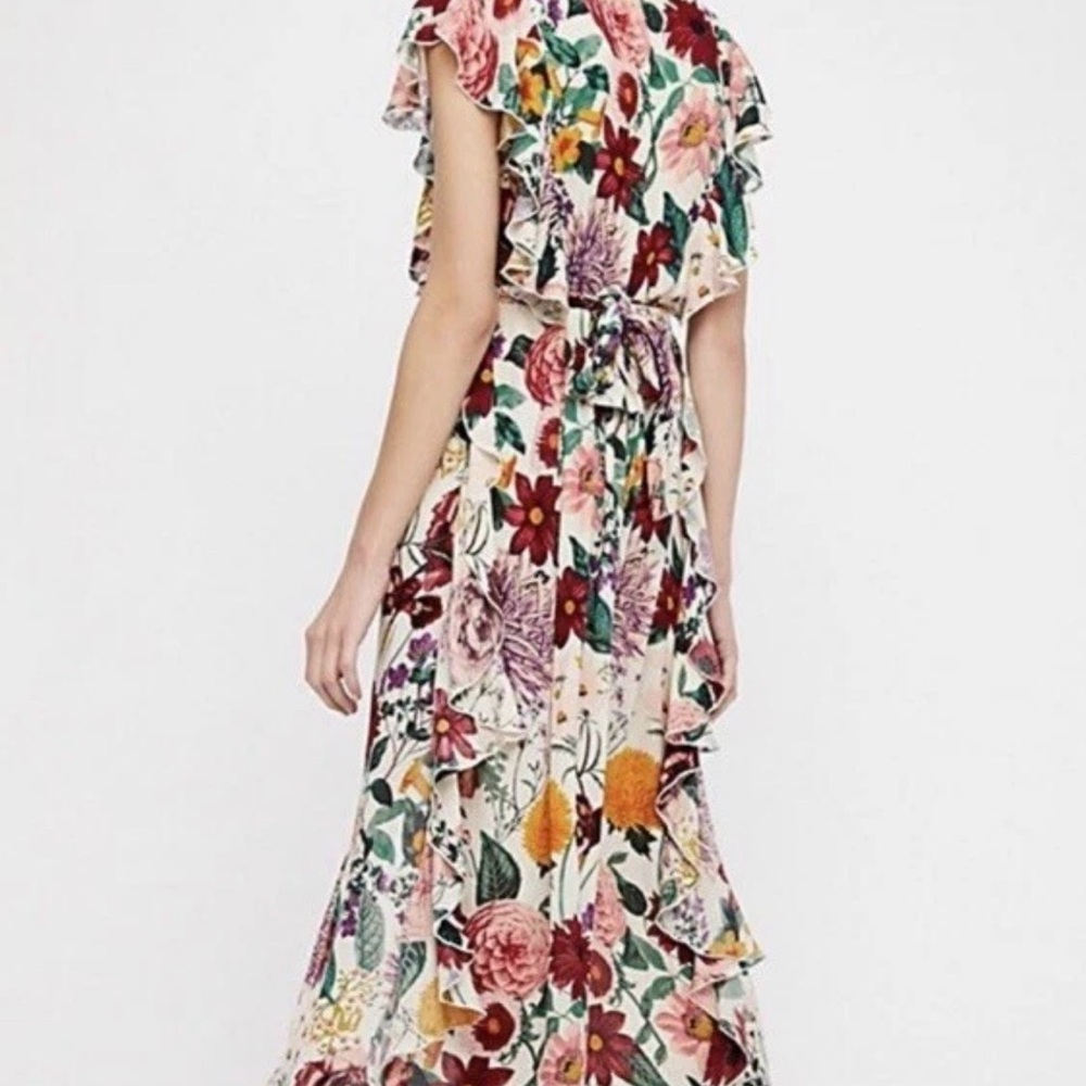 NWT! Free People Dana Floral Midi Dress - Picture 11 of 11